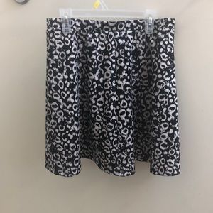 B&W Cheetah print skirt